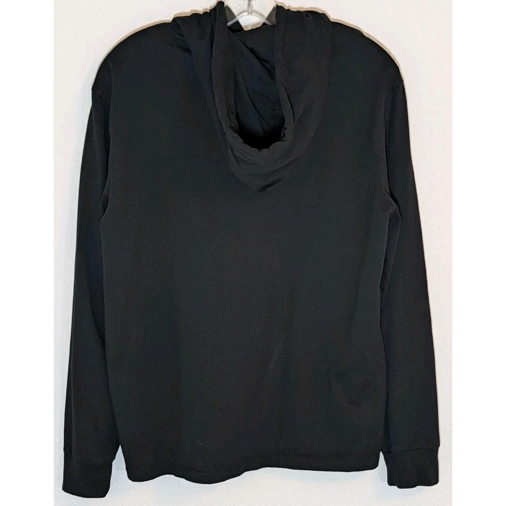 Polo Ralph Lauren‎ Men's Hoodie T-Shirt Long Sleeve Black Red Pony Size Medium